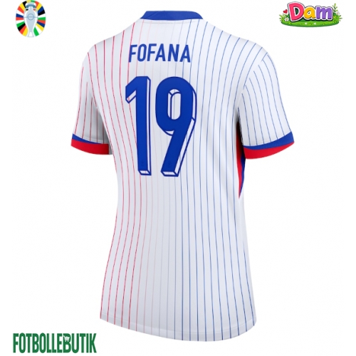 Frankrike Youssouf Fofana #19 Bortatröja Kvinnor EM 2024 Kortärmad